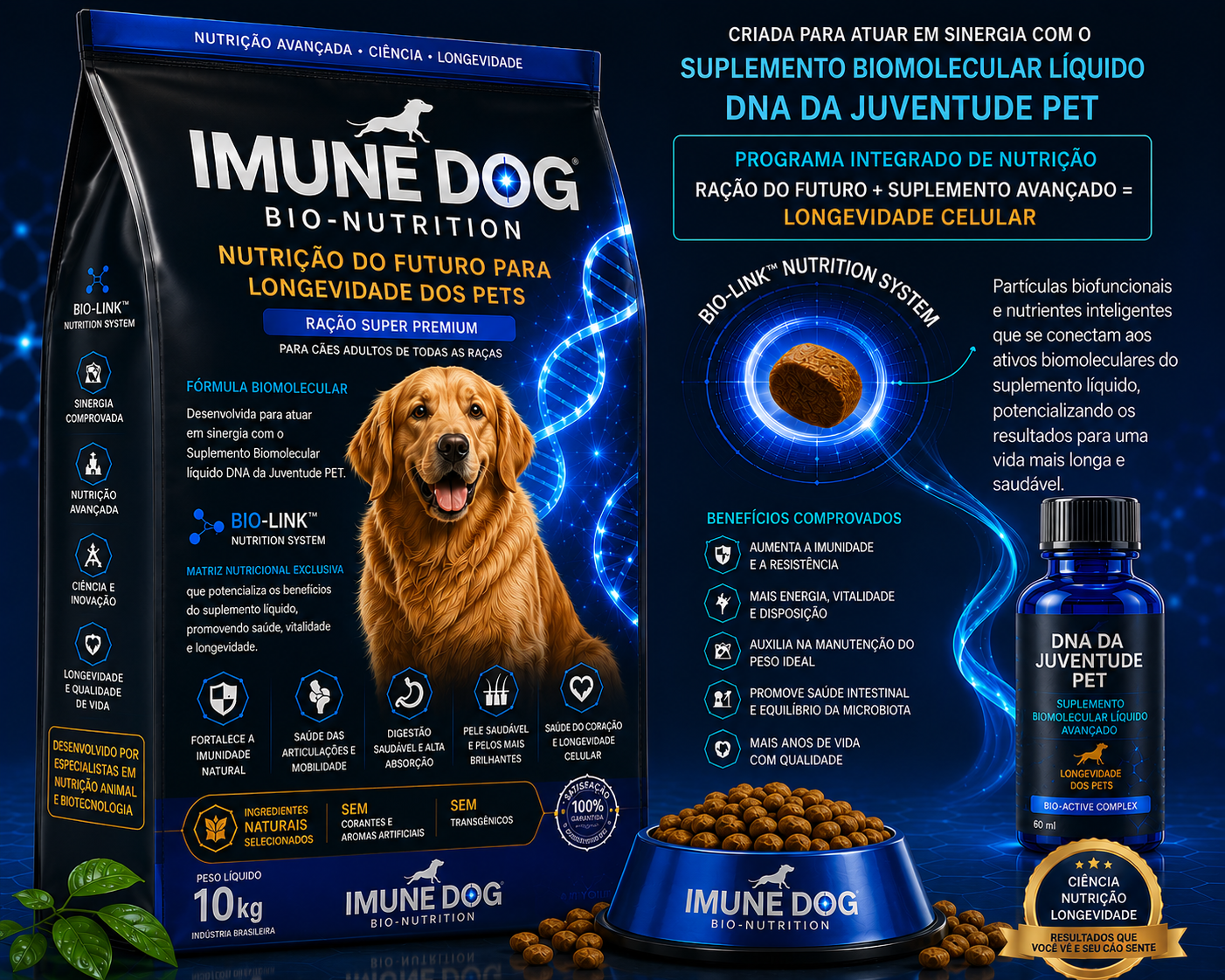 IMUNE DOG BIO-NUTRITION - Programa Integrado de Nutrição